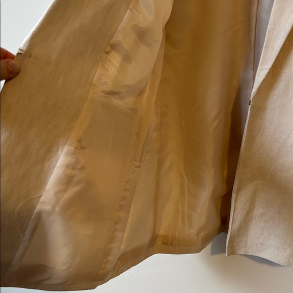 Orsay Cream Linen Blazer Jacket - Picture 8 of 10